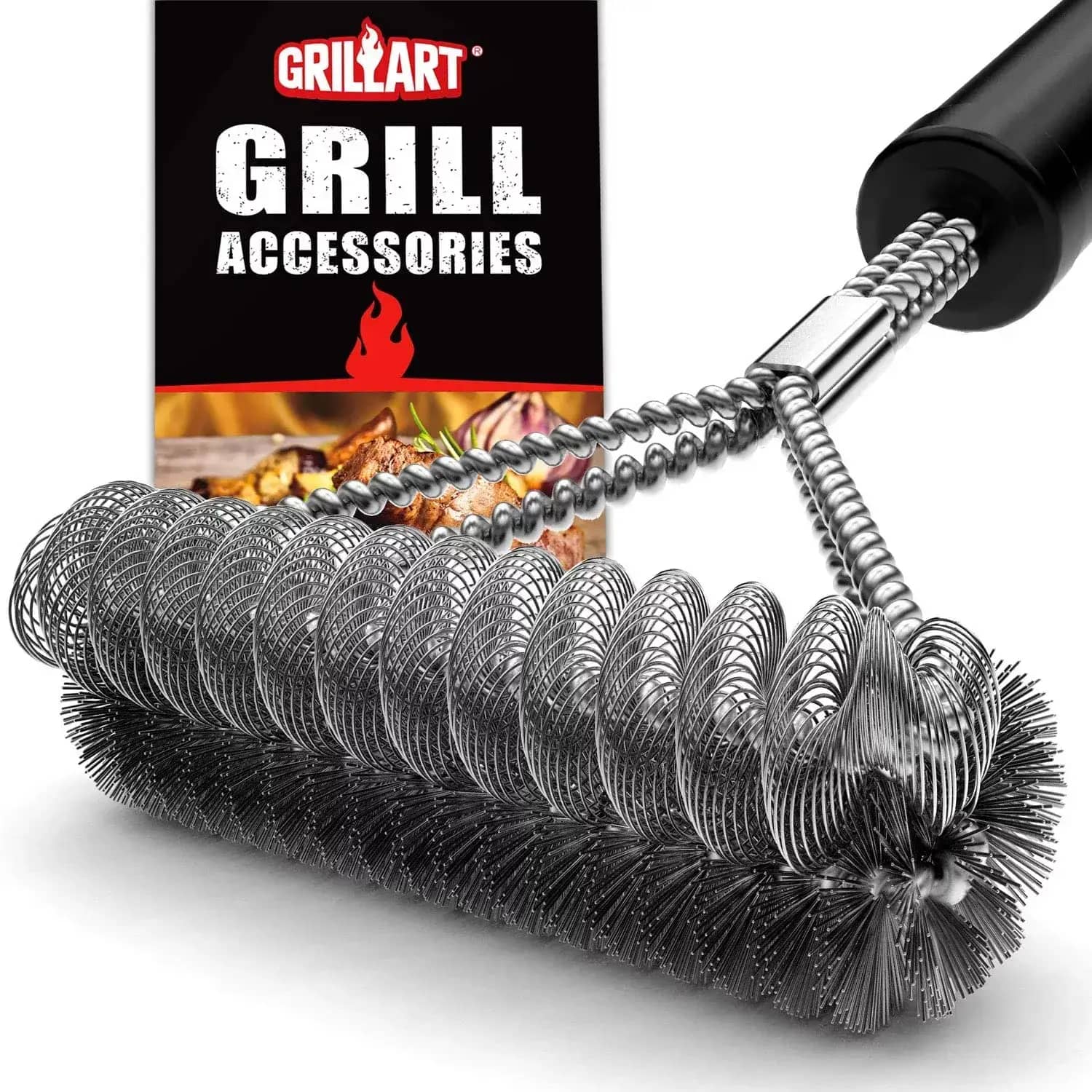 Prof Details about   Grill Brush Bristle Free Best Safe BBQ Cleaner with Extra Wide Scraper 