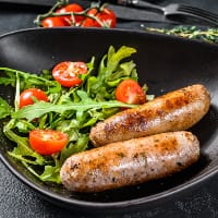 grilled sausages with tomato and arugula salad bb 2021 12 09 09 45 27 utc 1